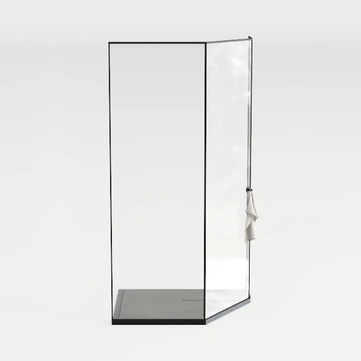 Shower Frameless Glass Door for Bathtub, 30”×55”