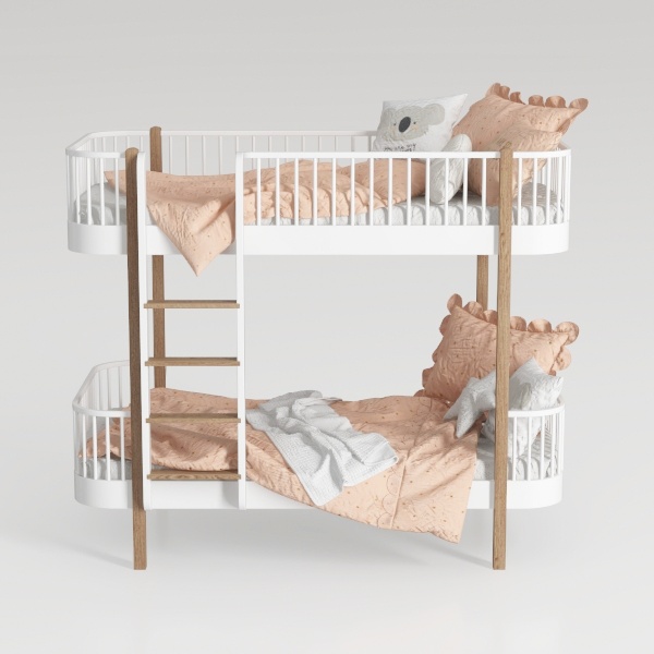 Giantex Twin Over Twin Bunk Bed, Solid Wood Bunk B