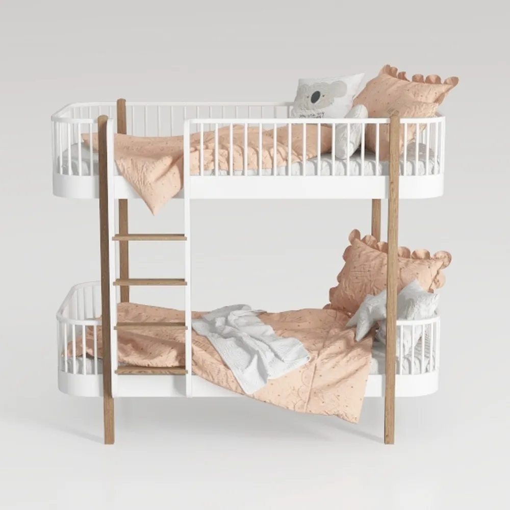 Giantex Twin Over Twin Bunk Bed, Solid Wood Bunk B