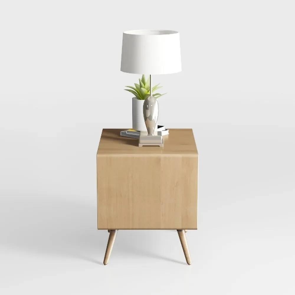 SUPERJARE Nightstand with Charging Station
