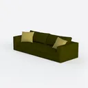 POLY & BARK Geneva Sofa in Sagano Green Left 45 Degree View