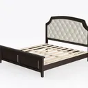 Hooker Furniture Leesburg Tufted Fabric Upholstere Left 45 Degree View