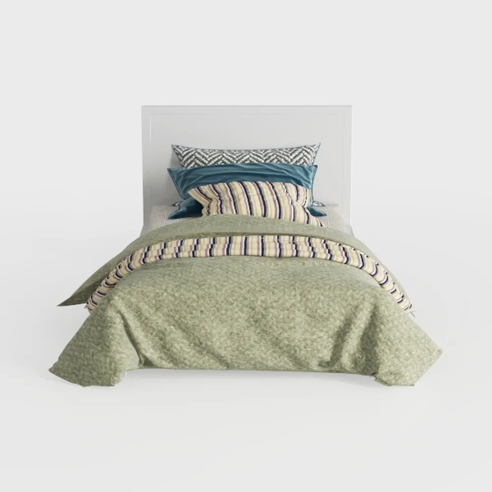 Copri Testata Letto Matrimoniale/Singolo Fodera Per Testiera Letto In Morbido Velluto Elasticizzato Copertura Per Testiera Letto Elastica Protezione Antipolvere Cover ( Color : Green , Size : 120(110c