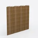 Buffet Cabinet with Storage, Fluted Wood Sideboard Right 45 Degree View