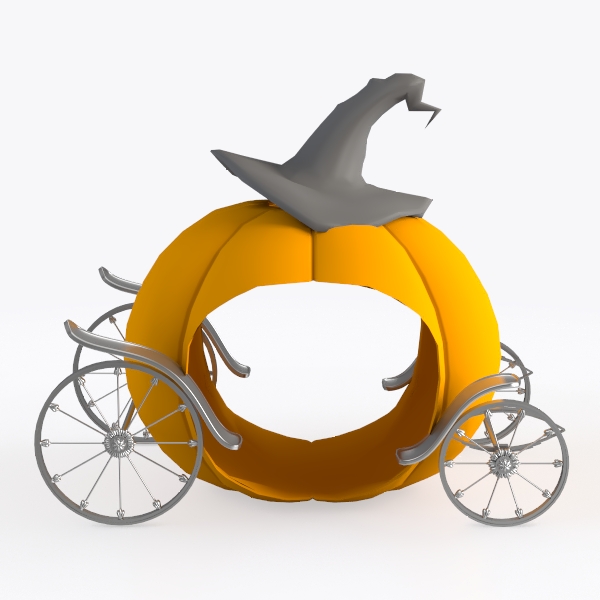 pumpkin carriage-Halloween