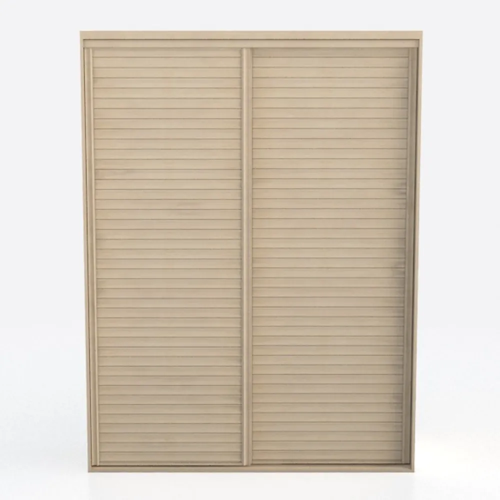 RedLemon Slatted Door Bathroom Wall Cabinet, Mid