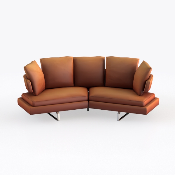 Furnemart Modern L Shape Sectional Sofa with Chais