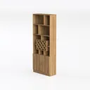 IRONCK Industrial Bookshelves and Bookcases with Left 45 Degree View