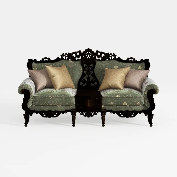European Classical Solid Wood Combination Sofa