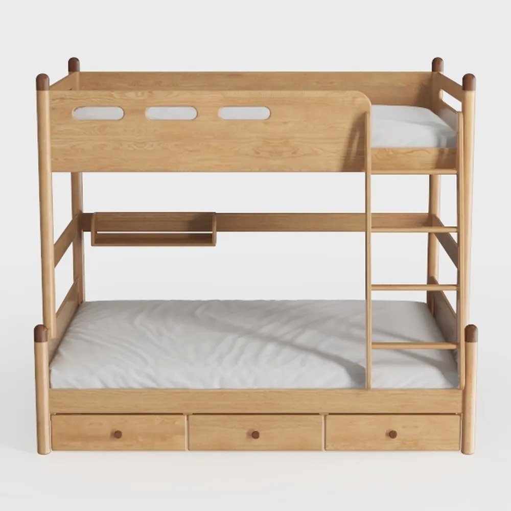 Harper & Bright Designs Convertible Wood Twin-Over