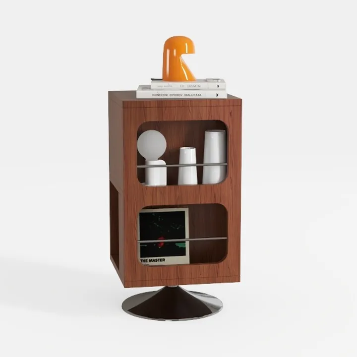 Solid Wood Nightstand w/USB and Wireless Charging