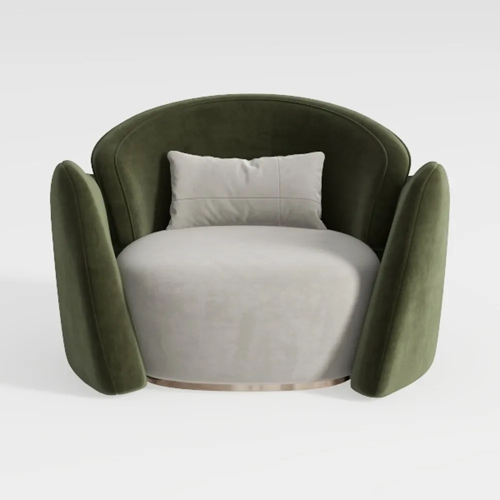 Fabric Accent Chair, Upholstered Armchair with