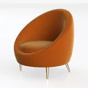 Chairs Solid Wood Living Room Chairs Modern Single Left 45 Degree View