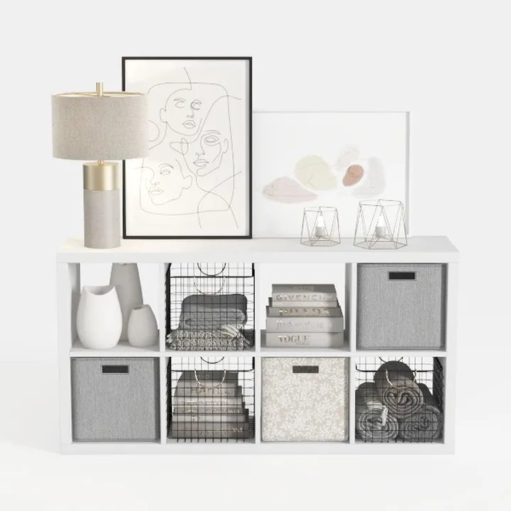 Tangkula 6-Cube Bookcase, 3-Tier Bookshelf with