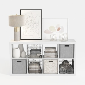 Tangkula 6-Cube Bookcase, 3-Tier Bookshelf with