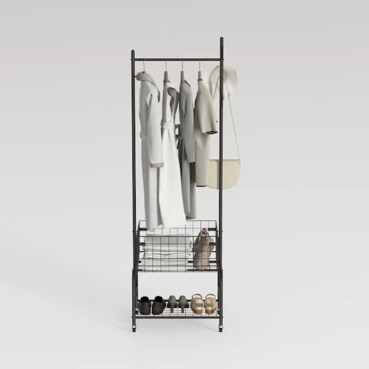 VECELO Coat Rack Freestanding,Hall Tree with Metal
