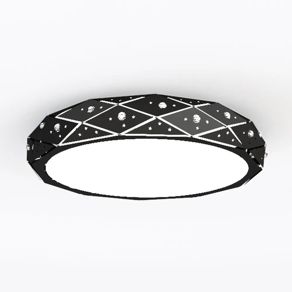 Farmhouse Flush Mount Caged Ceiling Fans with