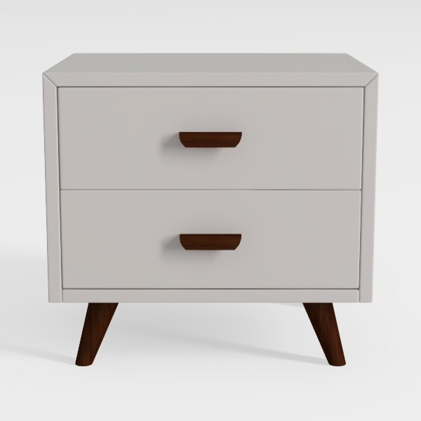 Alpine Furniture Dakota Nightstand, 21" W x 16"