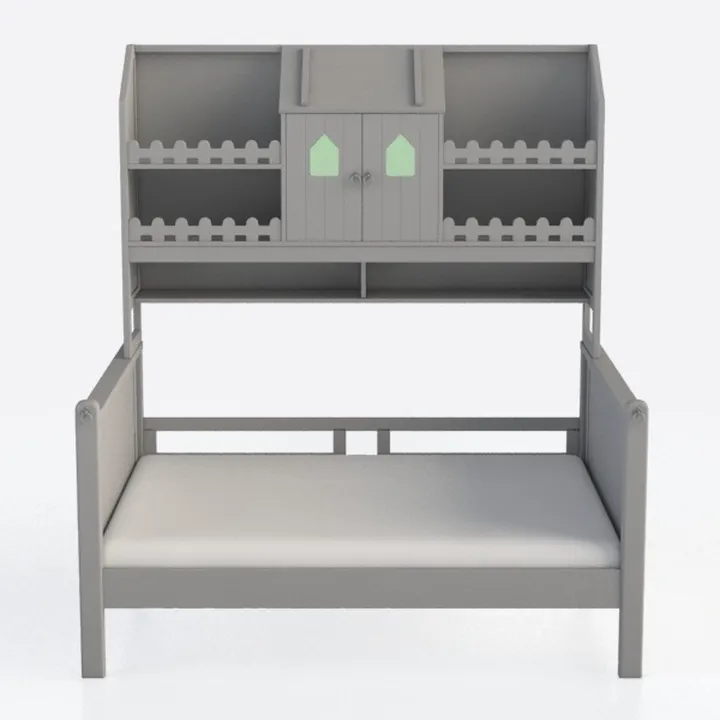 TREATLIFE HOME Twin Over Twin House Floor Bunk Bed