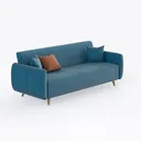 CosmoLiving by Cosmopolitan Upholstered 3-Seater S Right 45 Degree View