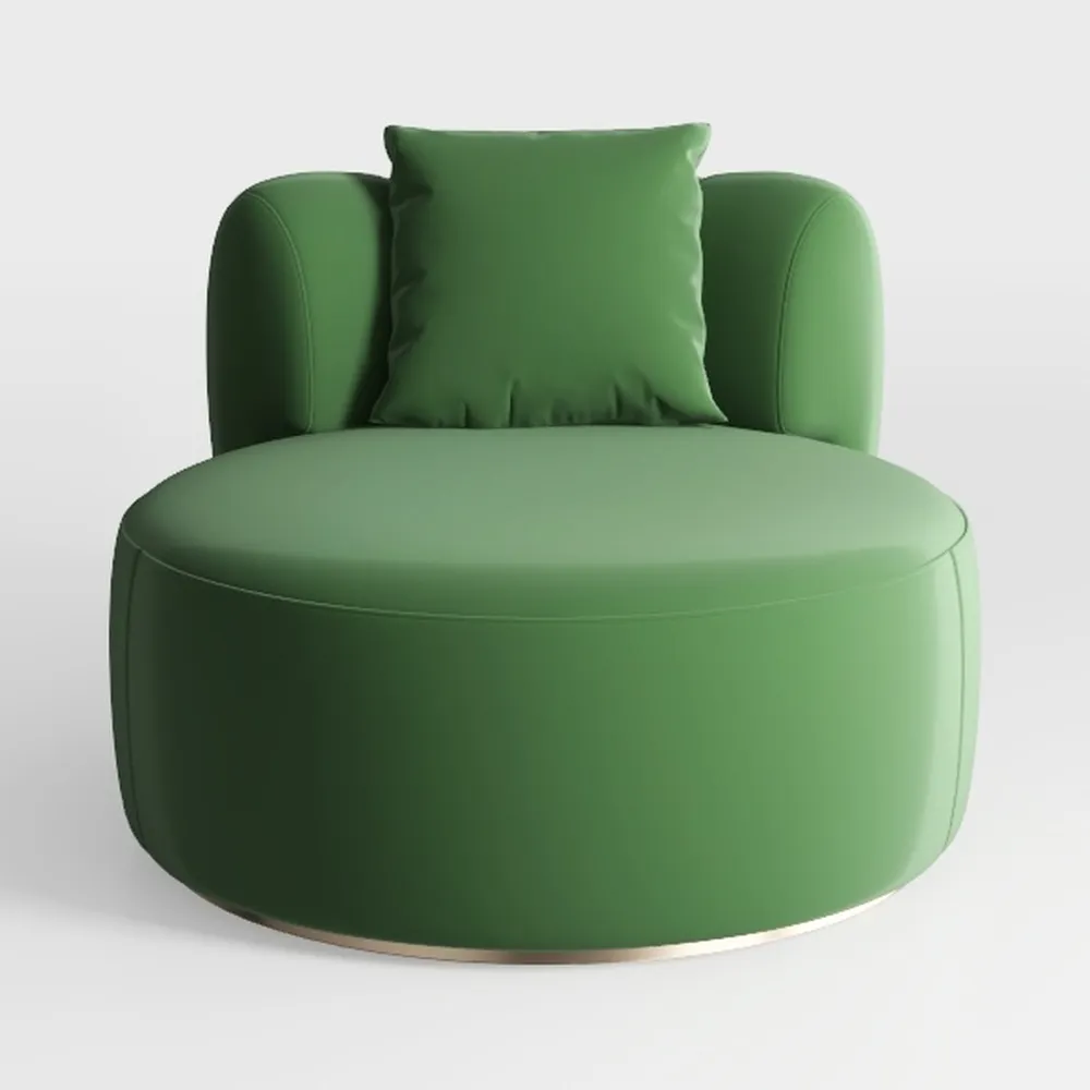 Oversized Round Boneless Accent Sofa Chair, Indoor