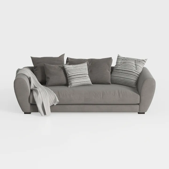 102.4" Plush Corduroy 4-Seat Sofa,Deep Seat Couche