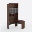 Bush Furniture Cabot 60W L Shaped Computer Desk wi Right 45 Degree View