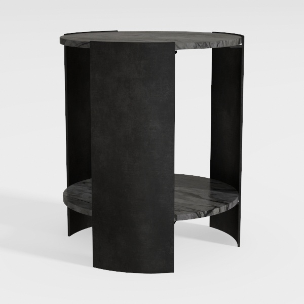 Creative Co-Op Paulownia Wood Round Accent Table