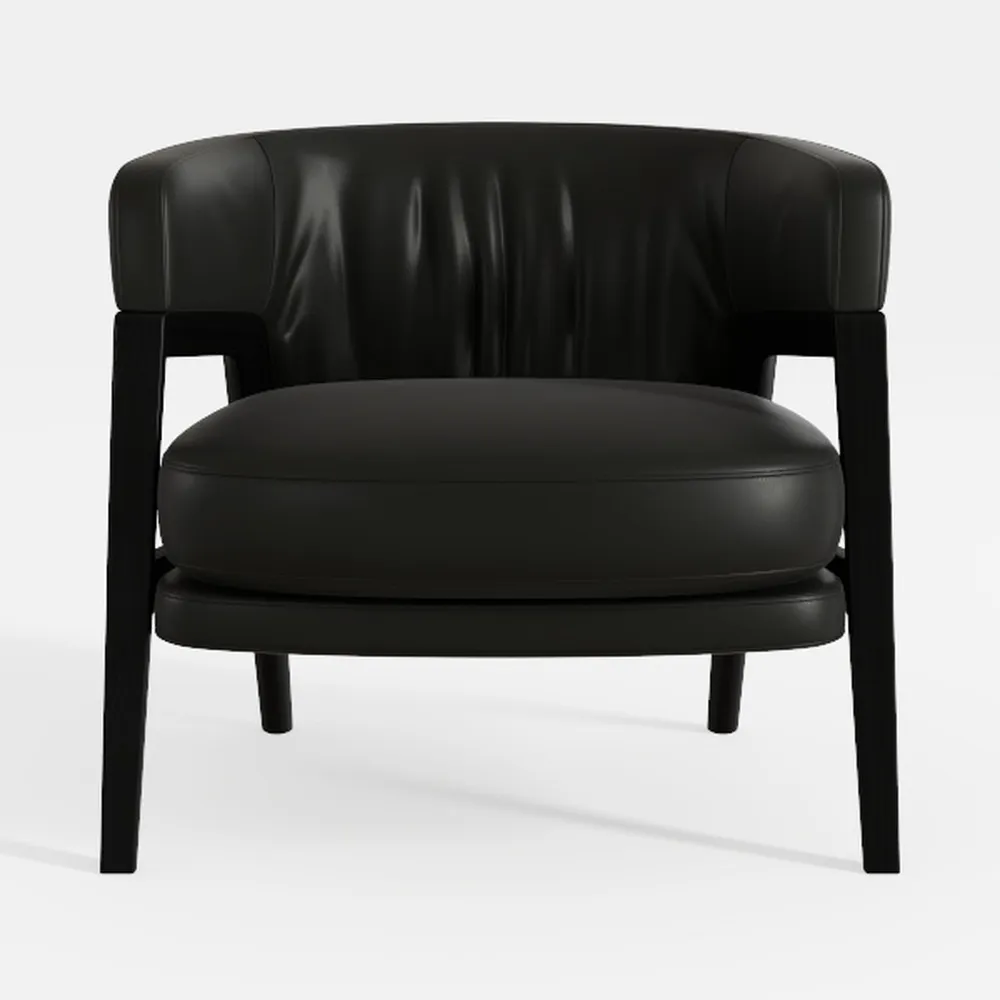 Flash Furniture Katie Black LeatherSoft Lounge Cha