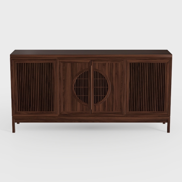 Buffet Cabinet with Storage, 63&quot; Walnut Sideboard