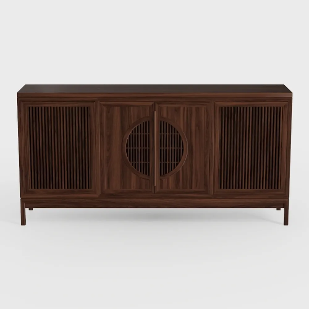 Buffet Cabinet with Storage, 63" Walnut Sideboard