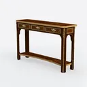 All Things Cedar LYY900-3 Executive Desk | Premium Left 45 Degree View