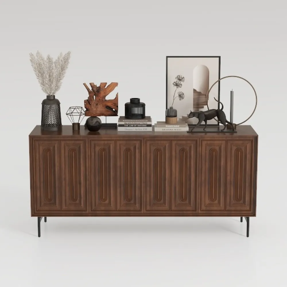 Buffet Cabinet with Storage, 59" Large Sideboard