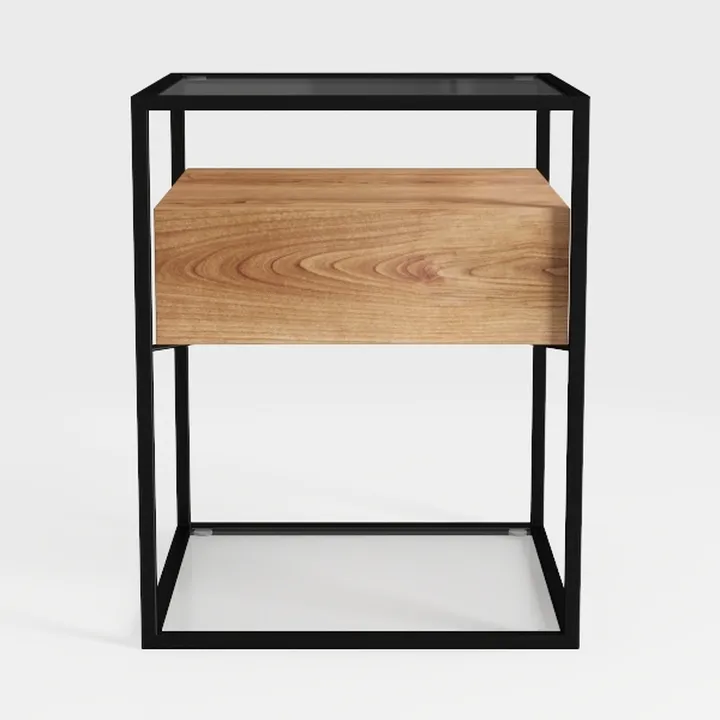 HOOBRO End Table with Charging Station, Bedside
