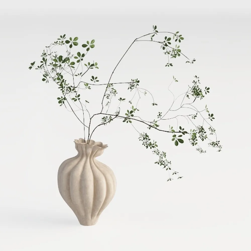 SIDUCAL Ceramic Decorative Flower Vase | 6 Inch