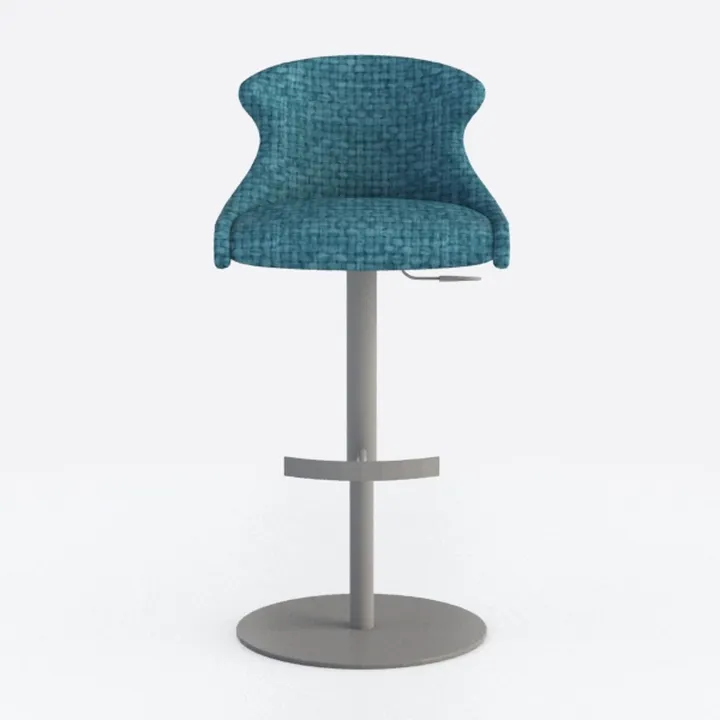 May in Color Mid Century Blue Swivel Accent Chairs