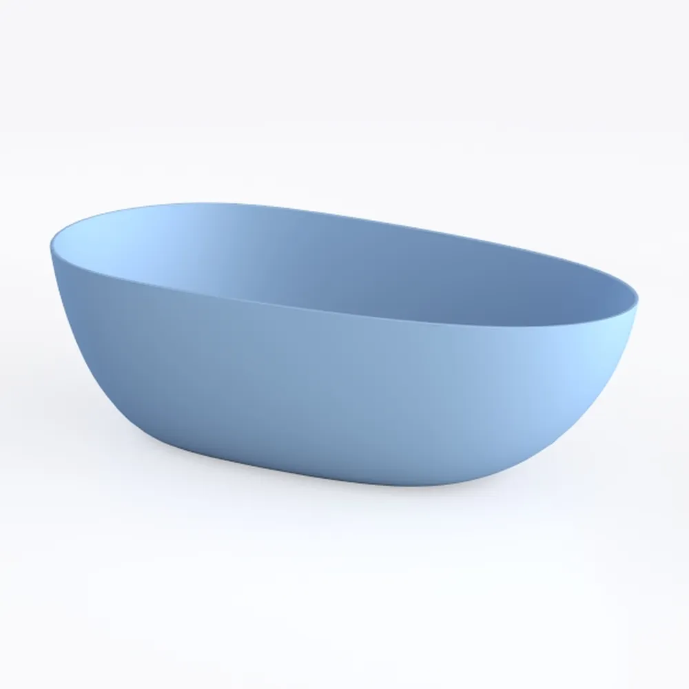 65'' Freestanding Bathtub Resin Stone Soaking