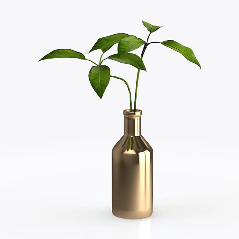 Modern Living Room Glass Vase Desktop Flower Vases For Homes Arrangement Container Decorations Bedroom Gold Decor