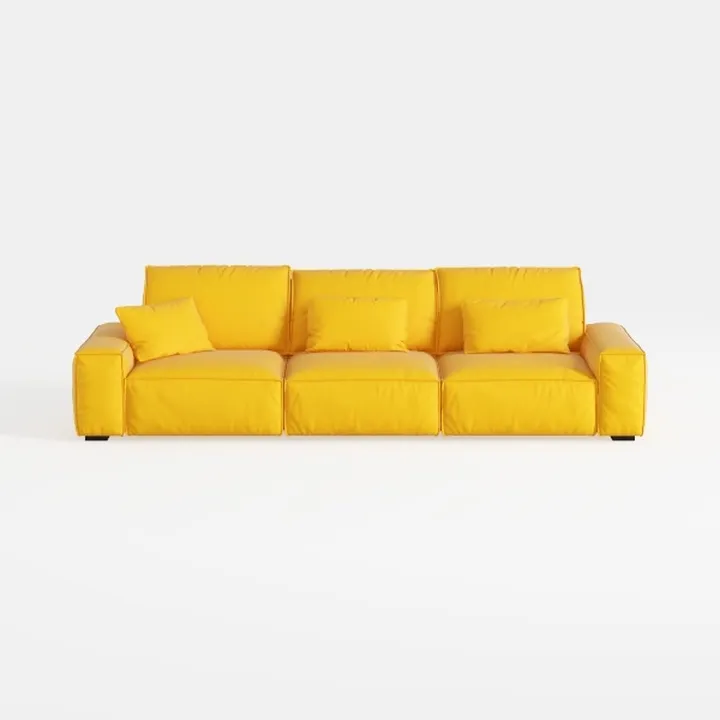 TEKAMON 128" Modular Sofa Couch with Seat