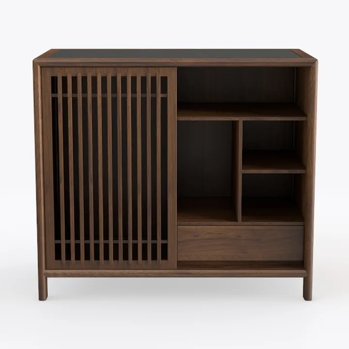 Buffet Cabinet with Storage - Elegant Fluted