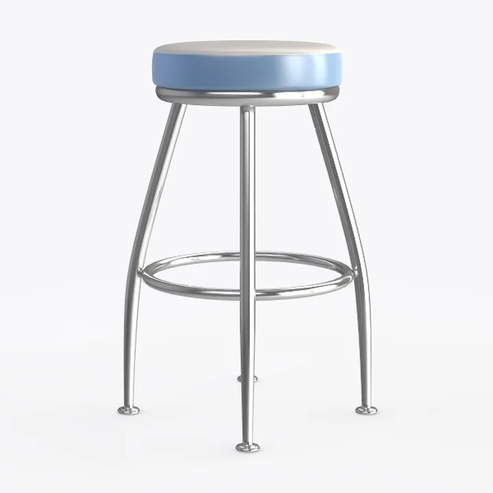 Ruedamann 29" H Swivel Bar Stool, Black