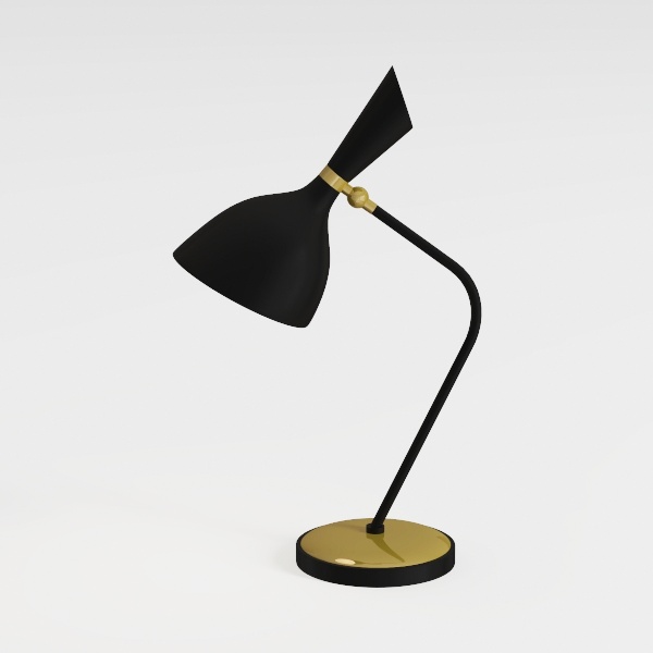 GLOBE Electric 61000056 16" Desk Lamp, Matte Black