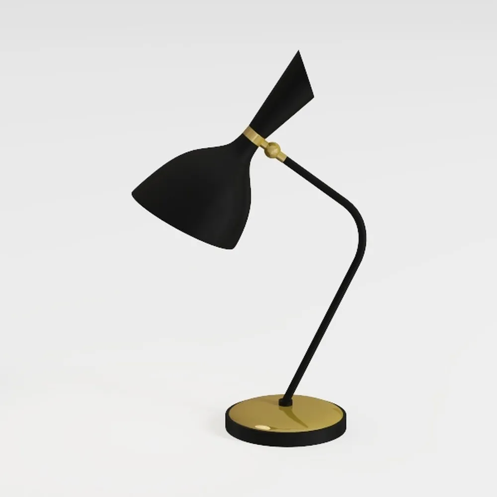 GLOBE Electric 61000056 16" Desk Lamp, Matte Black