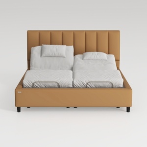 Pemberly Row Upholstered Platform King Bed in Must