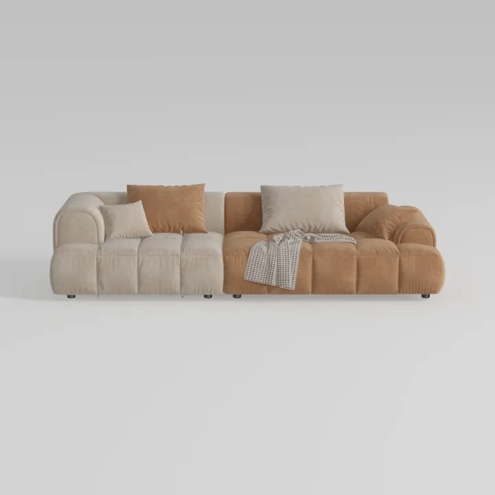 117.3” Modular Sectional Sofa, Corduroy Boneless