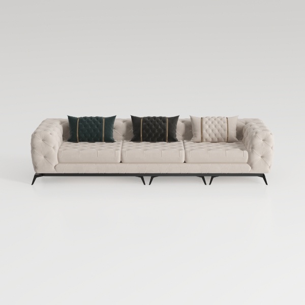 Manhattan Comfort Verandah 112” Chenille Sofa with