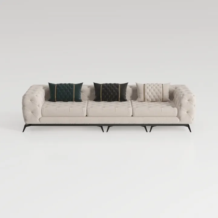 Manhattan Comfort Verandah 112” Chenille Sofa with