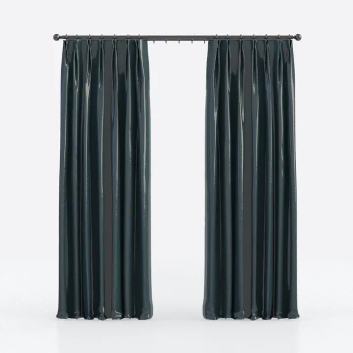 Joydeco Green Velvet Curtains 84 inch Length 2 