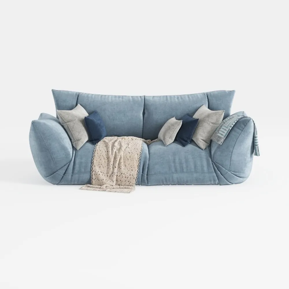 82" Modern Compressed Boneless Love Seat Couches