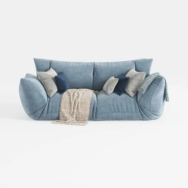82" Modern Compressed Boneless Love Seat Couches